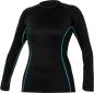Preview: Bare Ultrawarmth Base Layer Top Black/Aqua Women