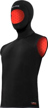 Bare 5/3mm Ultrawarmth Hooded Vest Black Men