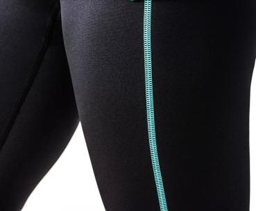 Bare Ultrawarmth Base Layer Pant Black/Aqua Women
