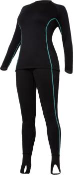 Bare Ultrawarmth Base Layer Pant Black/Aqua Women