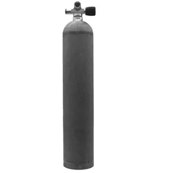 MES 5,7L Aluflasche natur 207 bar mit Ventil rechts