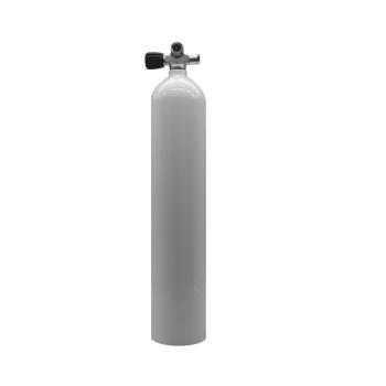 MES 5,7L Aluflasche weiß 207 bar mit Ventil links