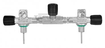 Tecline Komplette Ventilbrücke 232 bar - Flaschenabstand 204 mm - FKM-O-Ring
