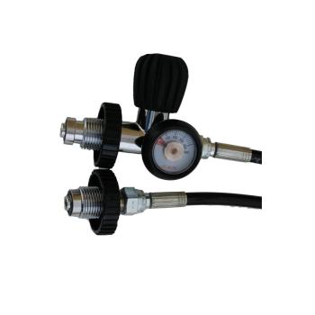 Polaris Überströmschlauch 1m bis 300 Bar mit Manometer