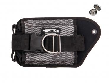 Tecline Bleitasche Kevlar mit Einsatz und Specialschraube