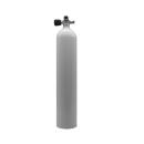 MES 5.7L aluminum cylinder, white, 207 bar, with valve on the left
